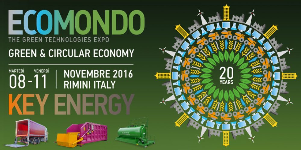 Fiera Ecomondo 8-11 Novembre 2016 Rimini